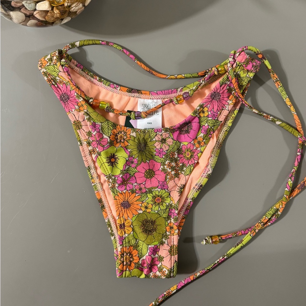 Wild Fable Pink and Orange Bikini Cheeky Cut